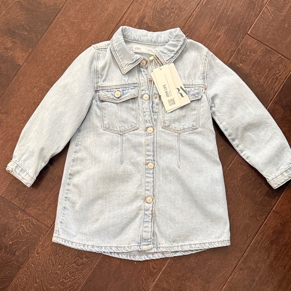 Zara Light Blue Kids Jean Jacket